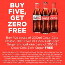 DIGITAL BANNER - CCEP - BUY 5 GET ZERO FREE - COKE ONLY - SQUARE