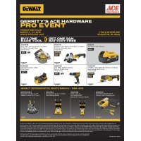 DEWALT Pro Event Sale Sheet
